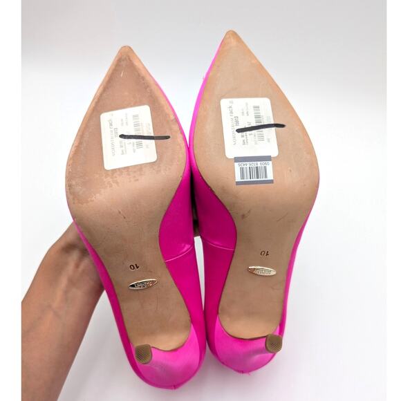 Badgley Mischka Cher Crystal Embellished Heel Pump Women's Pink Size US10 EU41 - Picture 7 of 12